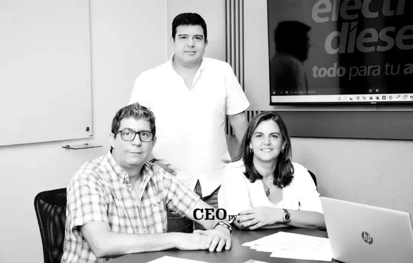 Jochen, Jürgen y Elke Eissler, segunda generación de Electro Diesel.