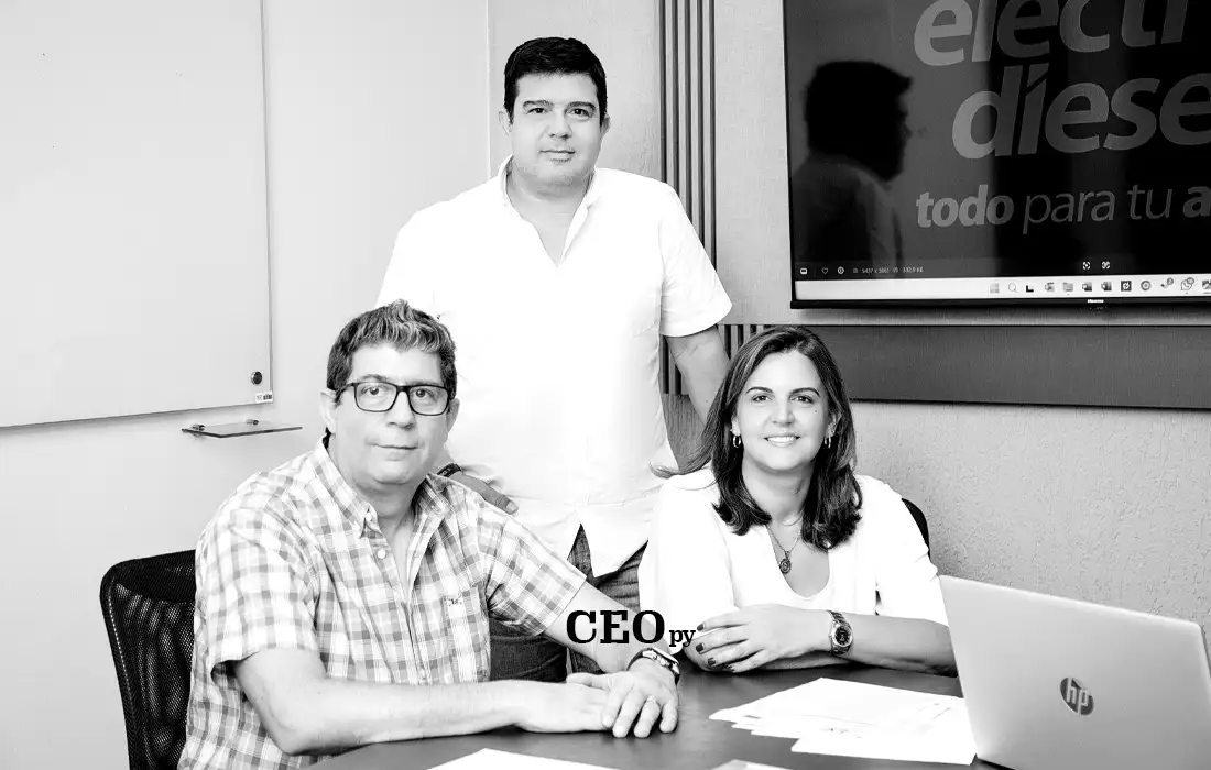 Jochen, Jürgen y Elke Eissler, segunda generación de Electro Diesel.