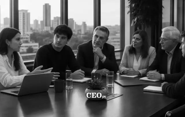 Generaciones senior y Gen Z reunidas en el directorio de una empresa familiar