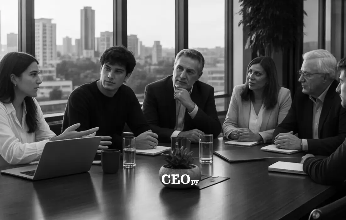 Generaciones senior y Gen Z reunidas en el directorio de una empresa familiar